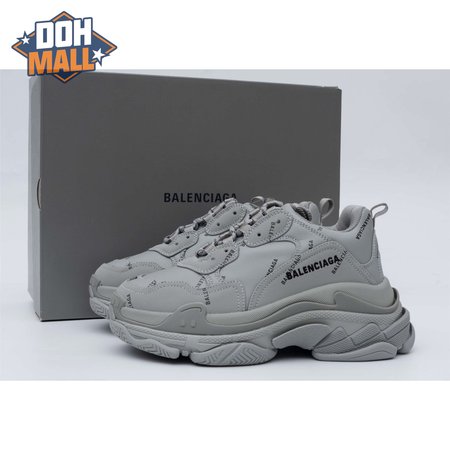 Balenciaga Triple S Allover Logo Gray SIZE: 35-45