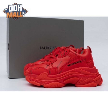 Balenciaga Triple S Allover Logo Red 35-45