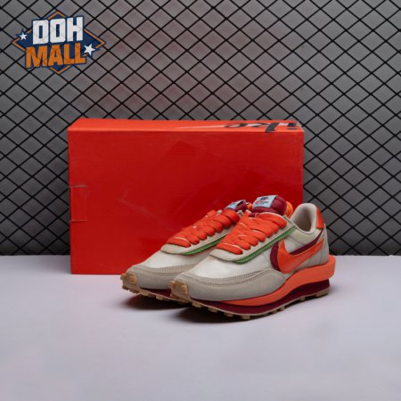 Nike LD Waffle CLOT Kiss of Death Net Orange Blaze DH1347-100 Unisex
