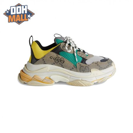 Gucci x Balenciaga The Hacker Project Triple S Beige Green Yellow 35-45