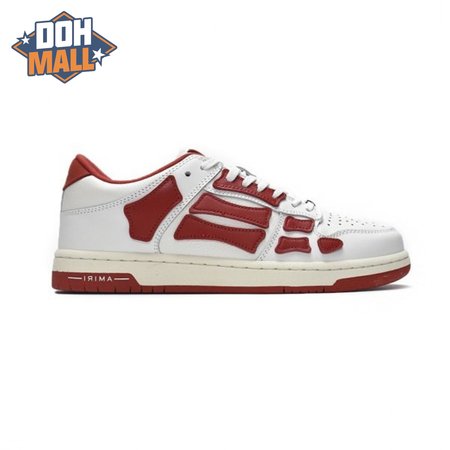 AMIRI Skel Top Low Whtie Red 40-46