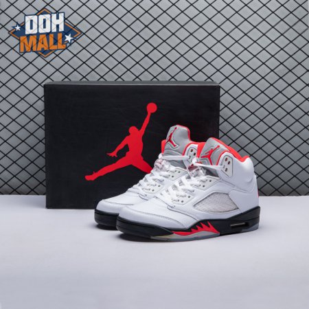 Jordan 5 Retro Fire Red Silver Tongue (2020) DA1911-102 Men's