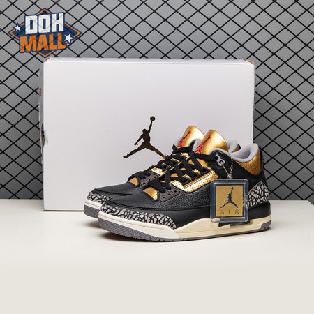 Air Jordan 3 Black Gold Men's