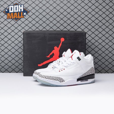Jordan 3 Retro Free Throw Line White Cement 923096-101 Men's