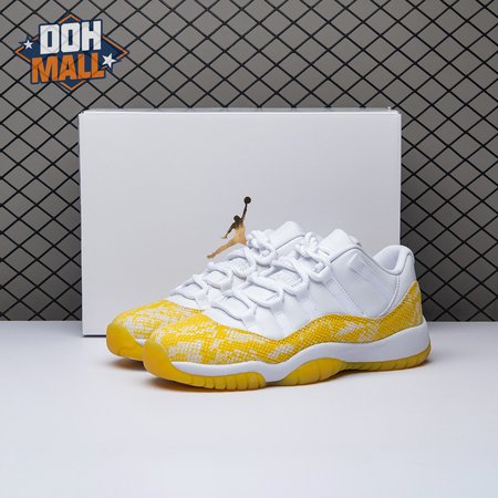 Jordan 11 Retro Low Tour Yellow Snakeskin AH7860-107 Men's