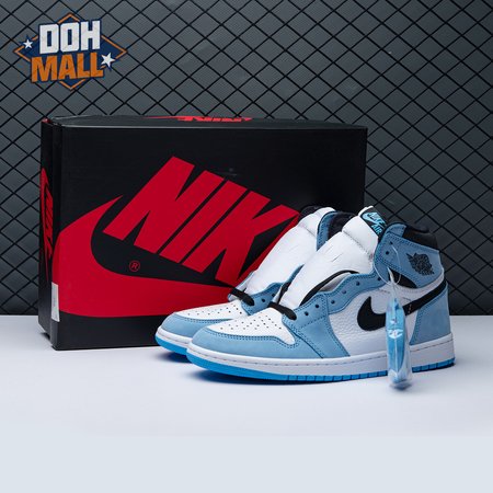 Jordan 1 Retro High White University Blue Black Unisex