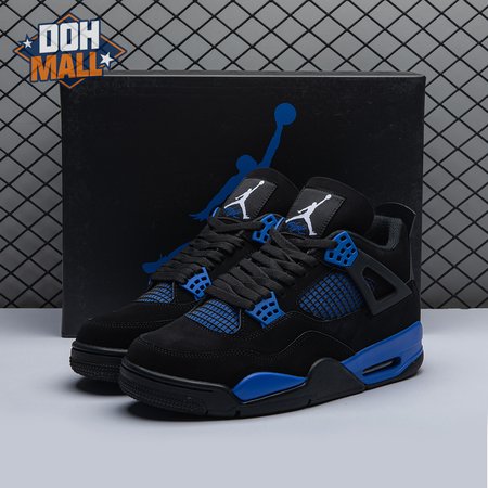 Jordan 4 Retro Black Blue Men's