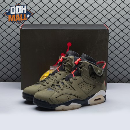 Travis Scott x Air Jordan 6 Retro 'Olive' CN1084 200 Men's