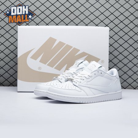 Travis Scott x Air Jordan 1 Low Triple White DM7866 292 Unisex
