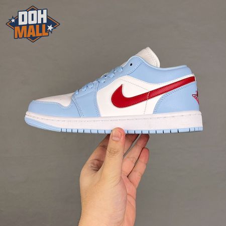 Jordan 1 Low Blue Whisper Dune Red DC0774-164 Unisex