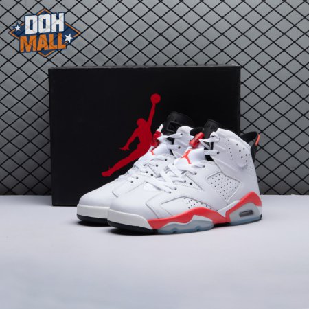Jordan 6 Retro Infrared White 384664-123 Men's