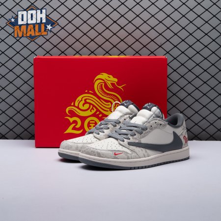 Travis Scott x Fragment Design x Air Jordan 1 Low OG SP XS3086-009 Unisex