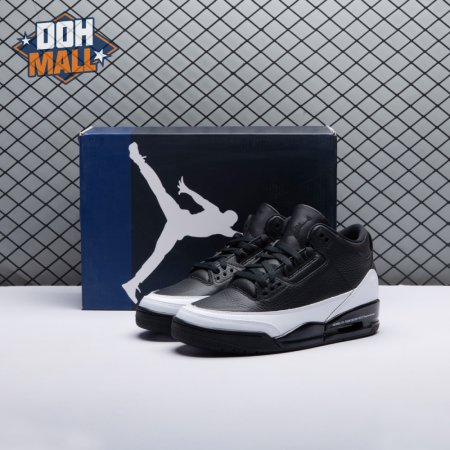 Jordan 3 x Fragment Design Black White DA3595 001 Men's