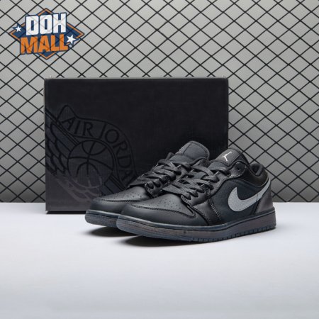 Jordan 1 Low Black White Dark Smoke Grey Unisex