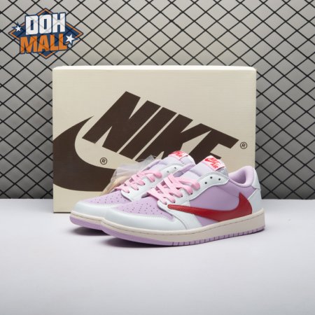 Travis Scott x Air Jordan 1 Low White Pink DM7866-106 Unisex