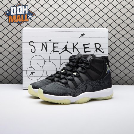 Jordan 11 Retro Black Barely Volt IB1378-001 Unisex