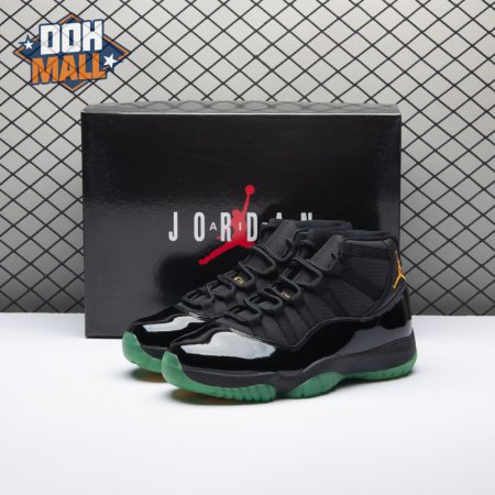 Air Jordan 11 Black Green Yellow CT8012-037 Men's