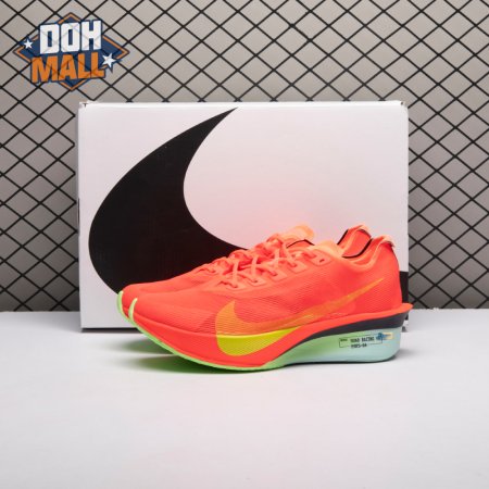 Nike ZoomX Vaporfly Next% 4 Bright Crimson Mint Foam Cave Purple Lime Blast HF6414-600 Men's